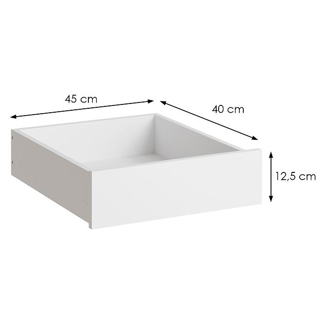 Schublade für Kleiderschrank, englisch 1DX 2 Stk. Ultra, Weiß