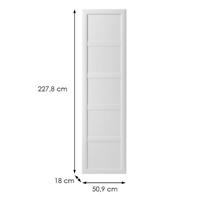 Tür für Kleiderschrank 2278 mit Rahmen, Ultra, Weiß Platine