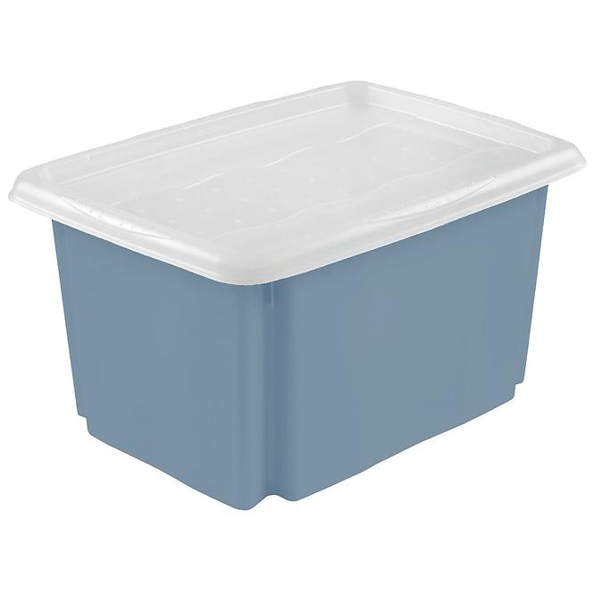 Aufbewahrungsbox mit Deckel Blau 41,5x35,5x22 24 l