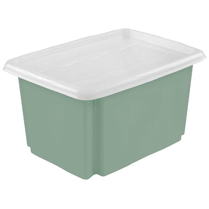 Aufbewahrungsbox mit Deckel Grün 41,5x35,5x22 24 l