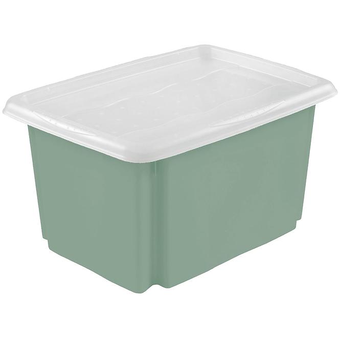 Aufbewahrungsbox mit Deckel Grün 35x20,5x15 7 l l