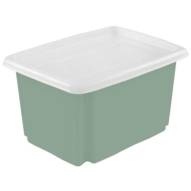 Aufbewahrungsbox mit Deckel Grün 45x35x27 30 l