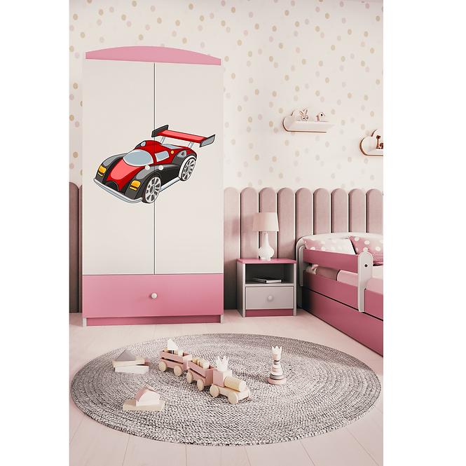 Schrank Babydreams rosa - Auto