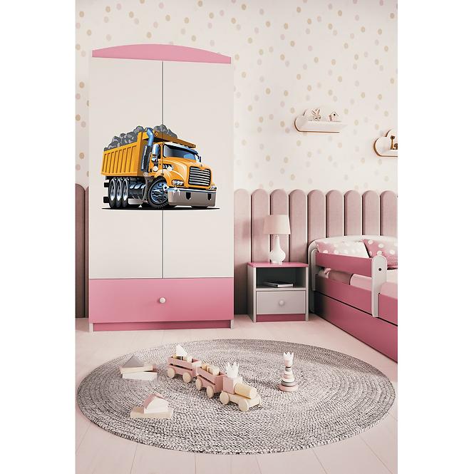 Schrank Babydreams rosa - Lastwagen