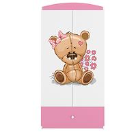 Schrank Babydreams rosa - Bär mit Blumen