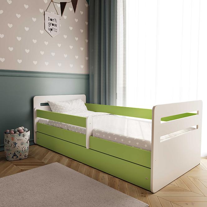 Kinderbett Tomi+Sz grün 80x180
