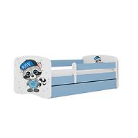 Kinderbett Babydreams blau 80x160 Waschbär