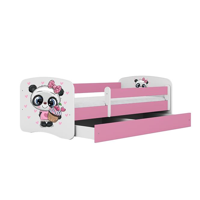Kinderbett Babydreams rosa 80x160 Panda