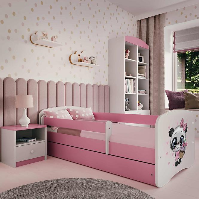 Kinderbett Babydreams rosa 80x160 Panda