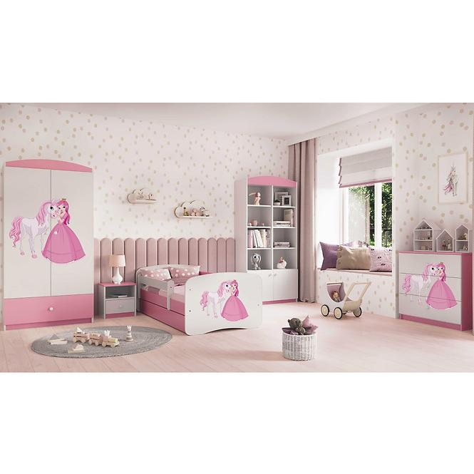 Kinderbett Babydreams rosa 80x160 Prinzessin 2