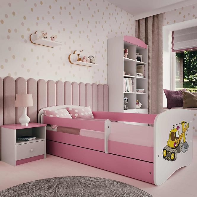 Kinderbett Babydreams rosa 80x180 Bagger