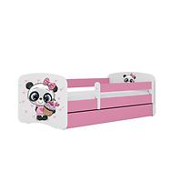 Kinderbett Babydreams+M rosa 80x160 Panda