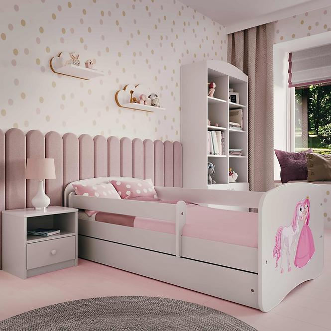 Kinderbett Babydreams+M weiß 80x160 Prinzessin 2