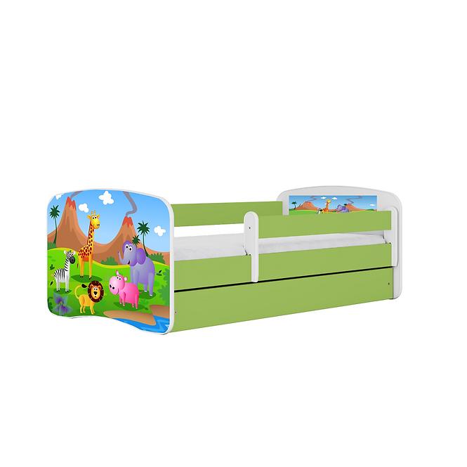 Kinderbett Babydreams+M grün 80x160 Safari