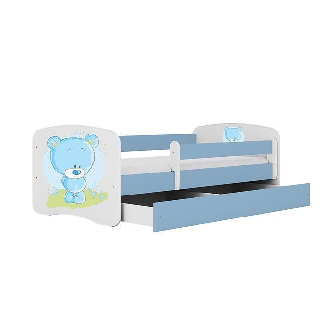 Kinderbett Babydreams+M blau 80x180 Blauer Bär
