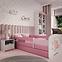 Kinderbett Babydreams+M rosa 80x180 Bär mit Schmetterlingen,5