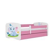 Kinderbett Babydreams+M rosa 80x180 Elefant