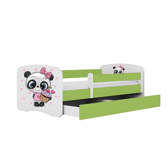 Kinderbett Babydreams+SZ grün 70x140 Panda