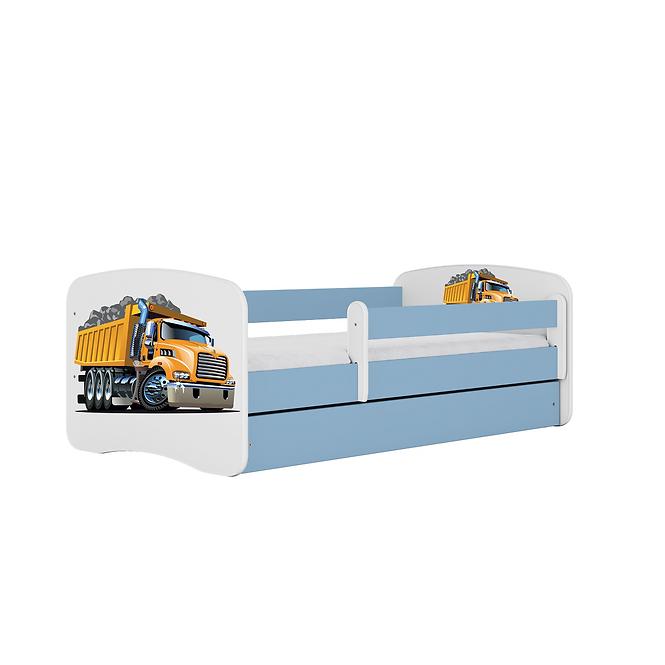 Kinderbett Babydreams+SZ blau 80x160 Lastwagen