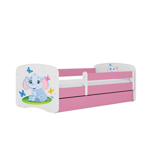 Kinderbett Babydreams+SZ rosa 80x160 Elefant