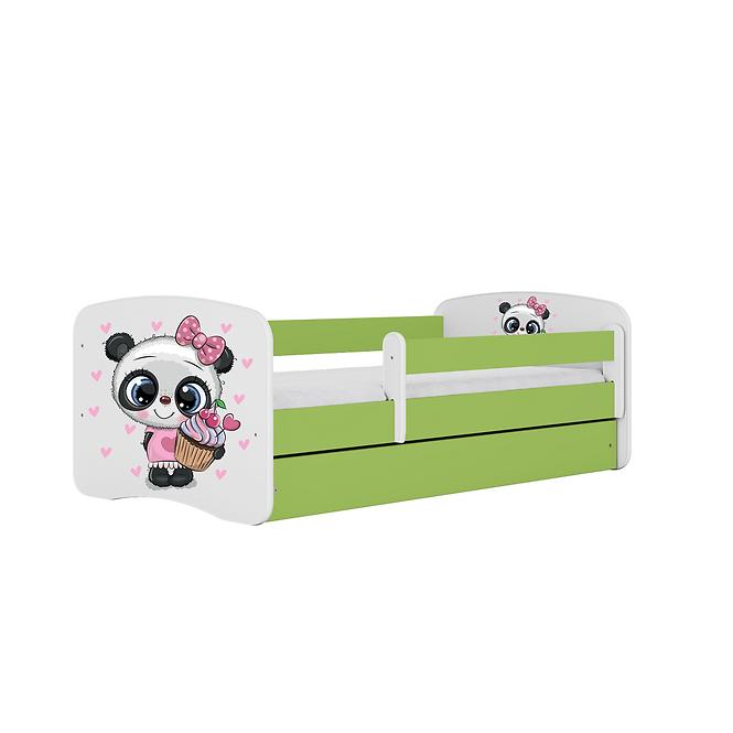 Kinderbett Babydreams+SZ grün 80x180 Panda