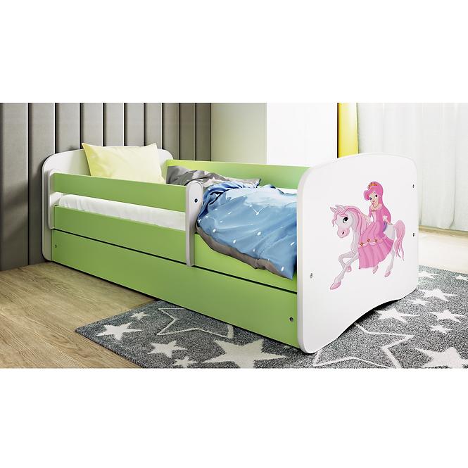 Kinderbett Babydreams+SZ+M grün 80x160 Prinzessin 1
