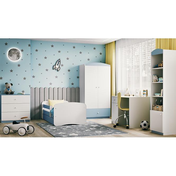 Kinderbett Babydreams+SZ+M blau 80x180