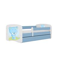 Kinderbett Babydreams+SZ+M blau 80x180 Blauer Bär