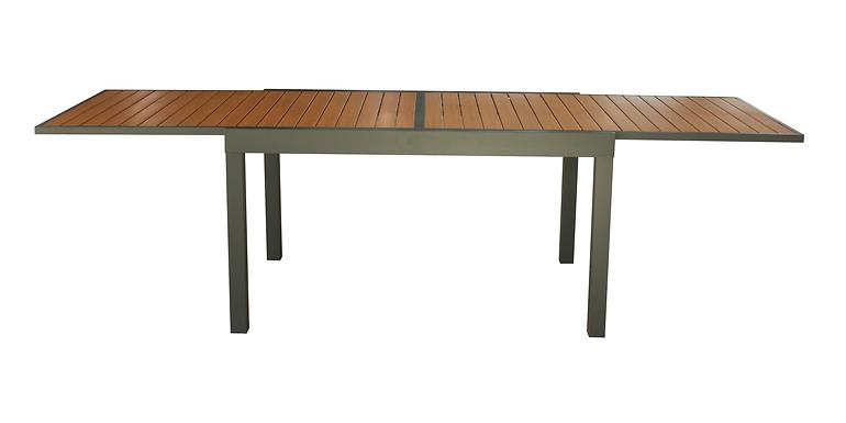 Ausziehbarer Gartentisch aus Metall Polywood XT1331P,3