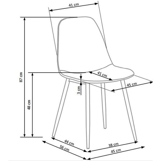Stuhl W160 Grau