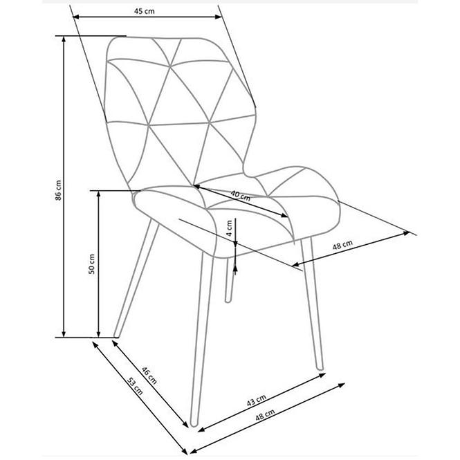 Stuhl W161 Grau