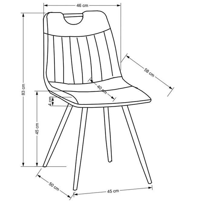 Stuhl W163 Schwarz