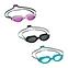 Schwimmbrille 14+ 3-Pack 21095