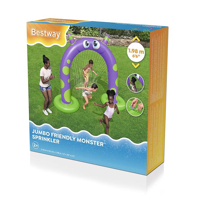 Aufblasbarer Wassersprinkler für Kinder Bestway® Jumbo Friendly Monster™ 2,44 m x 84 cm x 1,98 m 52640