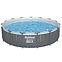 Pool mit Metallkonstruktion Rund 4,57x1,07 m + LED 561GD