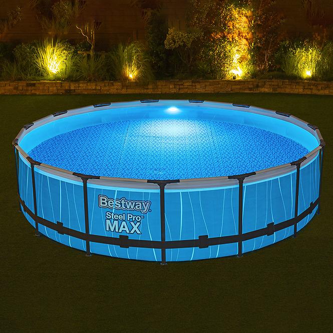 Pool mit Metallkonstruktion Rund 4,57x1,07 m + LED 561GD