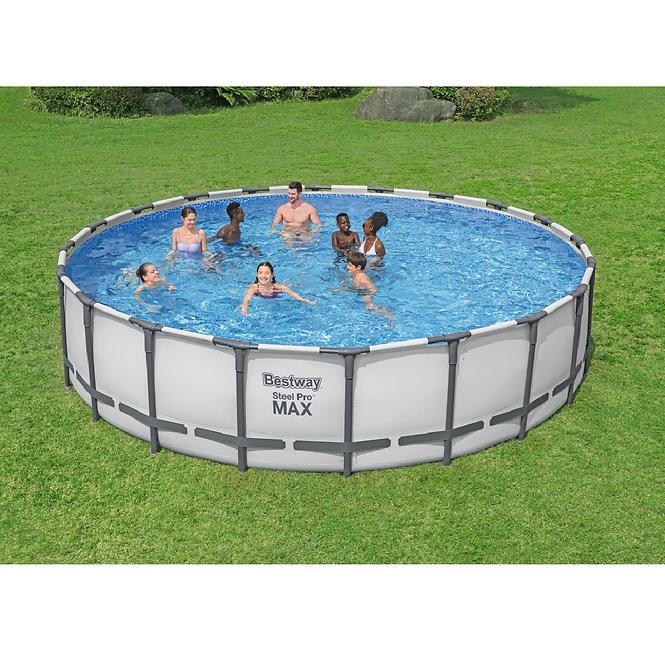 Pool mit Metallkonstruktion und Pumpe 6,1 x 1,32 m 561FM