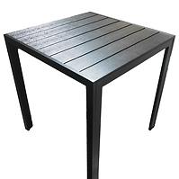 Tisch Douglas mit Platte aus Polywoodu 70x70 cm Schwarz