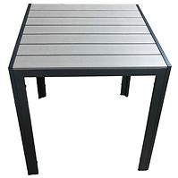 Tisch Douglas mit Platte aus Polywoodu 70x70 cm Grau
