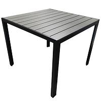 Tisch Douglas mit Platte aus Polywoodu 90x90 cm Grau
