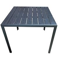 Tisch Douglas mit Platte aus Polywoodu 90x90 cm Schwarz