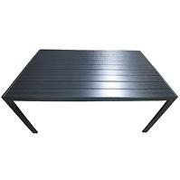 Tisch Douglas mit Platte aus Polywoodu 150x90 cm Schwarz