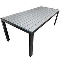 Tisch Douglas mit Platte aus Polywoodu 205x90 cm Grau