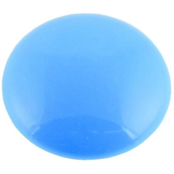 Magnet rund 32 blau flach