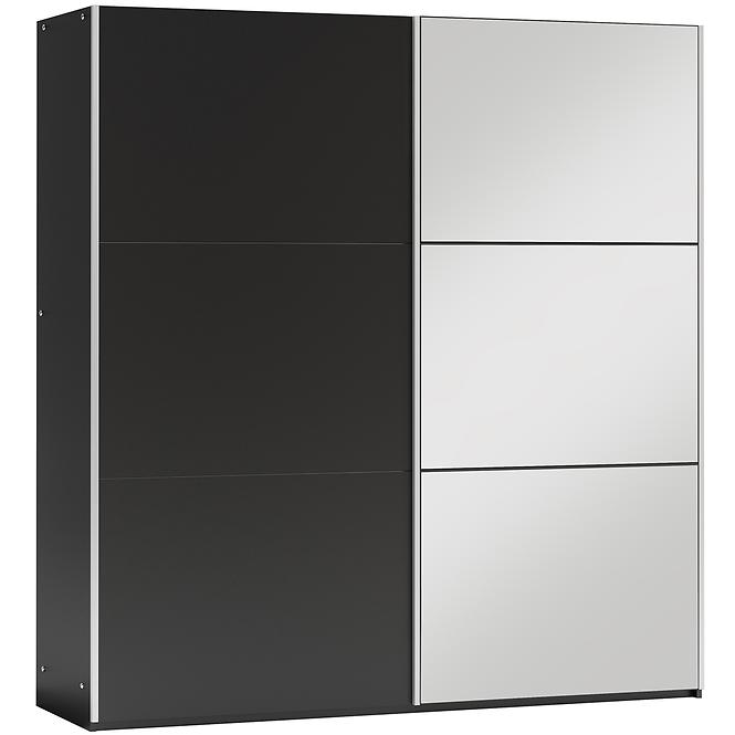 Schrank Vigo 200 schwarz  / spiegel