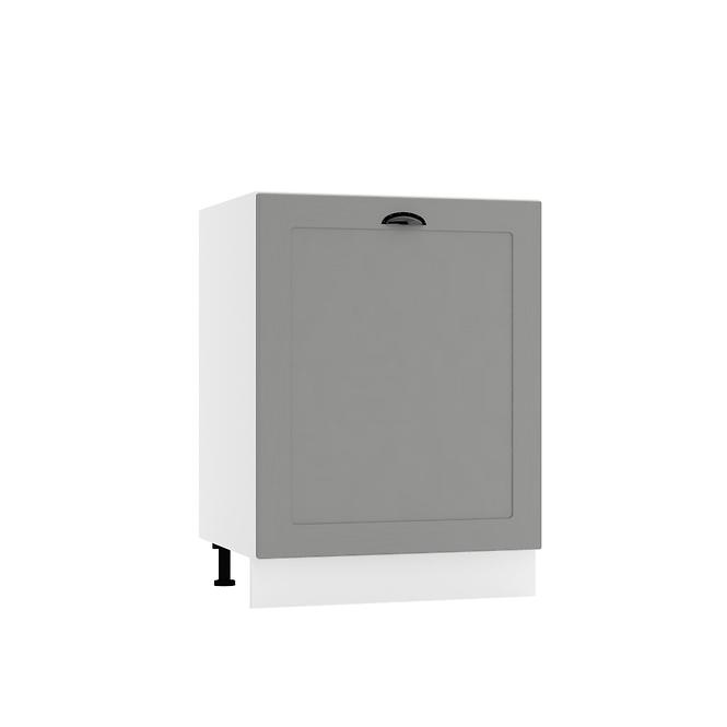 Küchenschrank Adele D60ZL S/1 grau matte/weiß