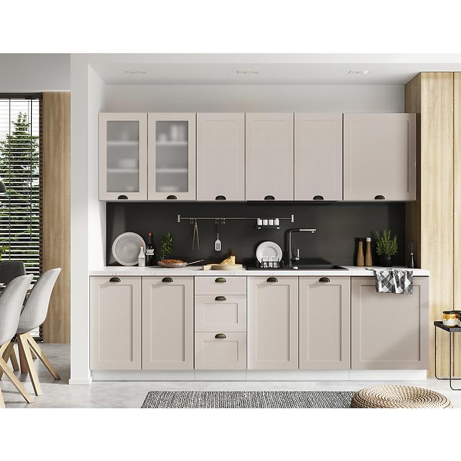Küchenschrank Adele W60 caffe matte/weiß