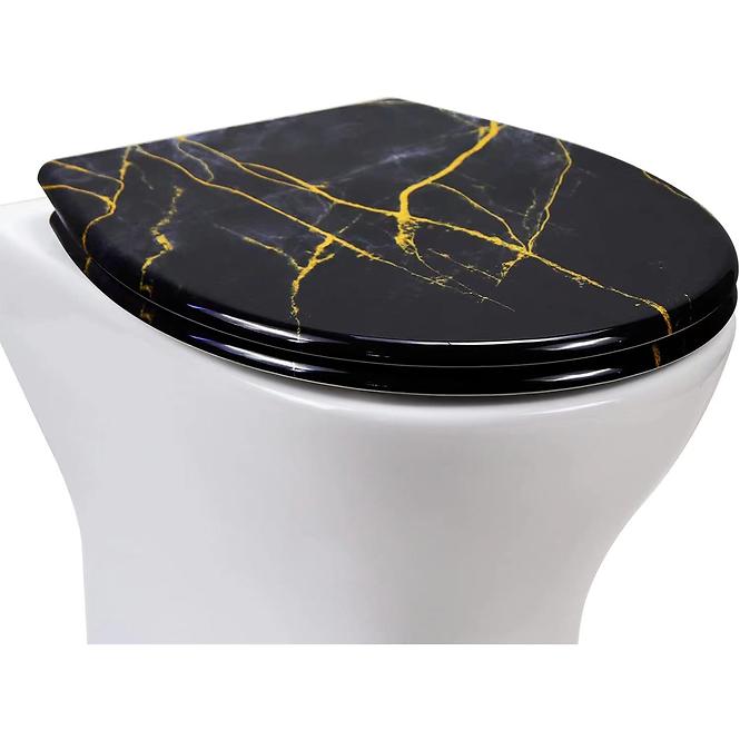 WC-Sitz Duropalst black marmur
