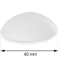 Türstopper Durchmesser 40 mm selbstklebend Weiß 6 Stk.