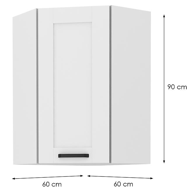 Küchenzeile LUNA WEISS/WEISS 60X60 GN-90 1F (45°)